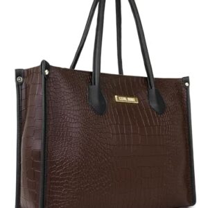 Stylish Women's Leather Tote Bag - LEGAL BRIBE Collection