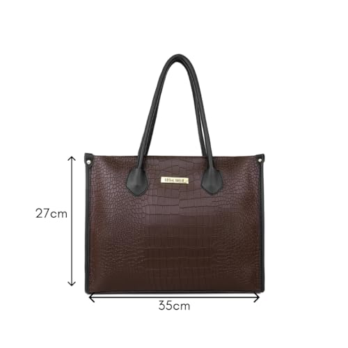 Stylish Women's Leather Tote Bag - LEGAL BRIBE Collection