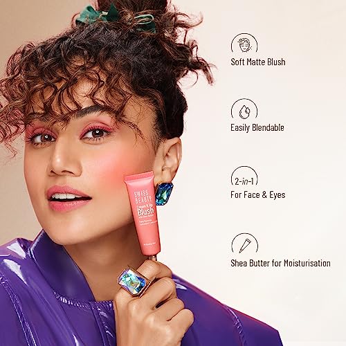 Swiss Beauty Cheeky Peach Cream Blusher | Long Lasting 10ml