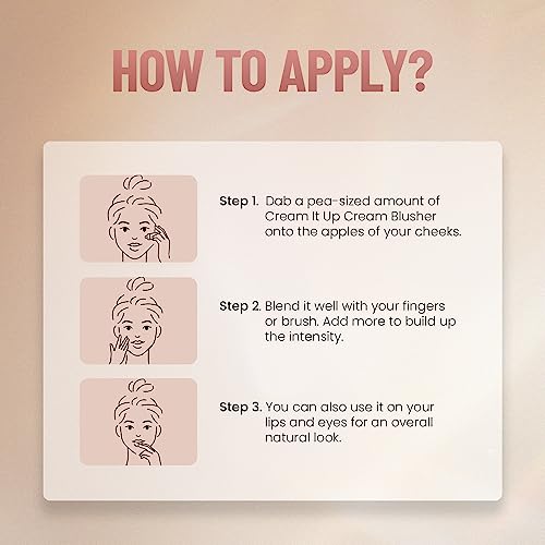 Swiss Beauty Cheeky Peach Cream Blusher | Long Lasting 10ml