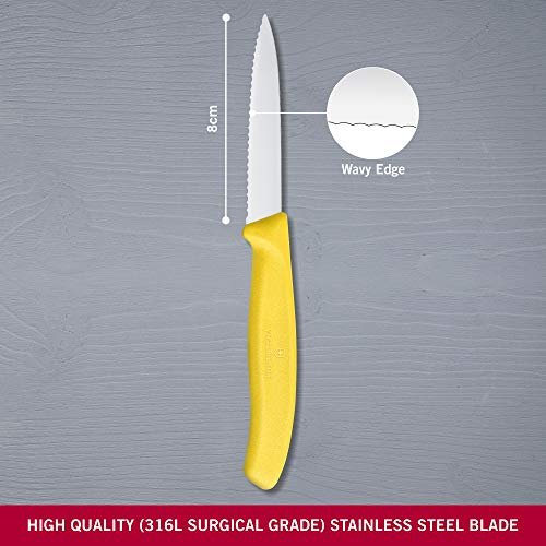 Swiss Classic 8cm Paring Knife by Victorinox - Yellow