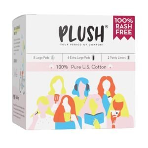 Ultra-Thin Sanitary Pads made from Pure US Cotton for Sensitive Skin