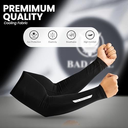 UV Protection Arm Sleeves for Men & Women - BadOwl Sports