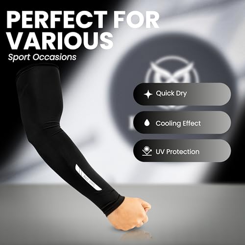 UV Protection Arm Sleeves for Men & Women - BadOwl Sports