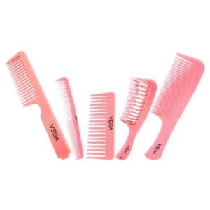 Vega Hair Comb Set - Pack of 6, HCS-03 by India's Leading Brand