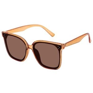 Vintage Oversized Square Sunglasses for Women - Creek UV Protection