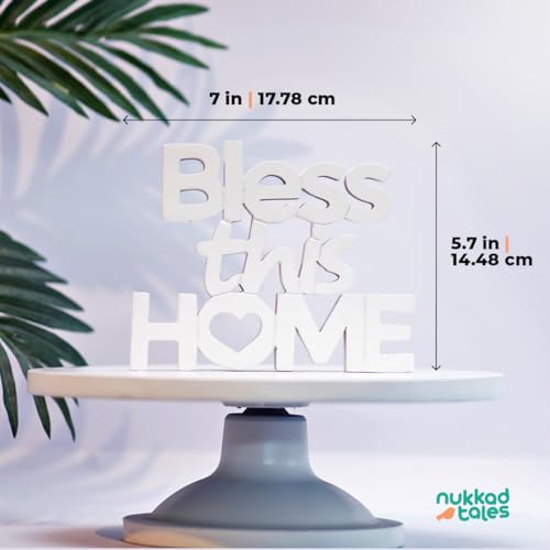 White Aesthetic Table Decor for Blessing Your Home