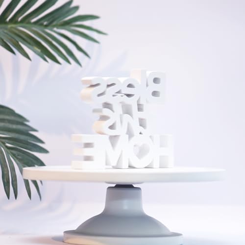 White Aesthetic Table Decor for Blessing Your Home