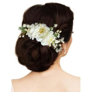White Artificial Flower Hairpin for Women - Hair Flare