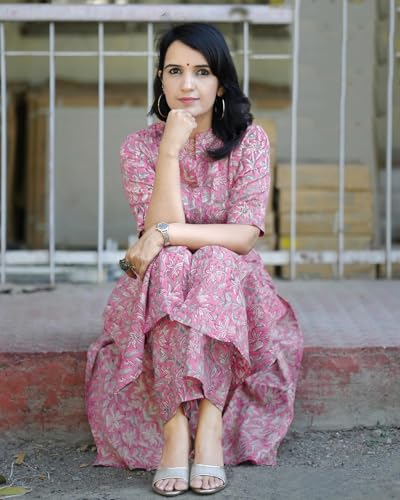 Women's Cotton Floral Kurta and Pant Set by ANNI DESIGNER