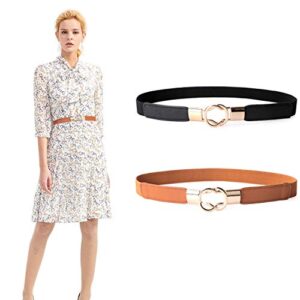 Women's Elastic Cotton Waist Cinch Belt - 85cm Length