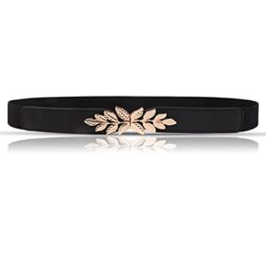 Women's Elastic Leaf Waist Belt - Redhorns - Free Size