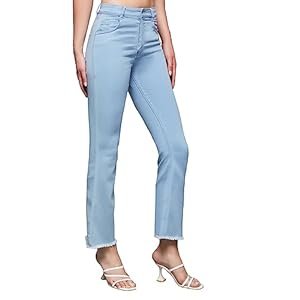 Miss-Chase-Womens-Light-Blue-Boot-Cut-High-Rise-Cropped-Stretchable-Denim-Jeans