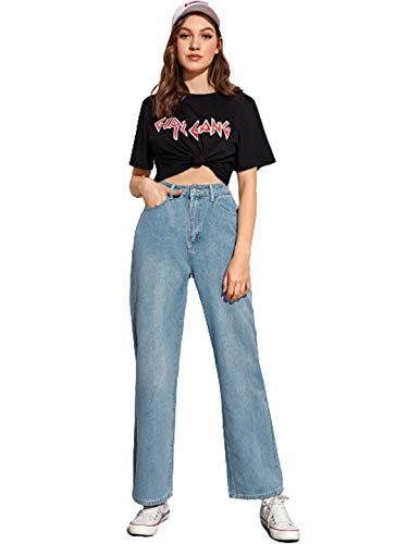 Women's High-Rise Cotton Lycra Ankle Jeans by KOTTY