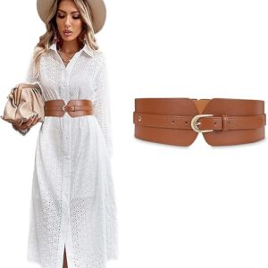 Women's PU Stretch Belt with Metal Buckle - CHIDAKASH Brand