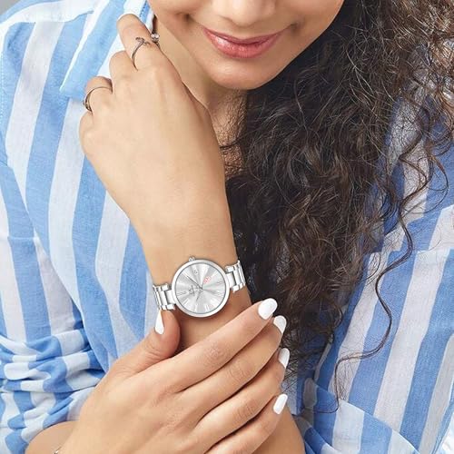 Women's Quartz Watch with Steel Strap by IIK Collection