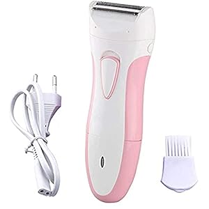 Concepta-Womens-Rechargeable-Double-Razor-Shaver-for-Under-Arms-Bikini-Line-Hands-and-Legs-White-Pink-Colour-Battery-Powered