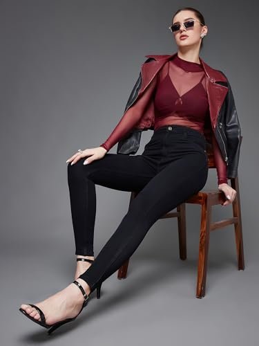 Women's Skinny Fit Denim Jeans by Miss Chase