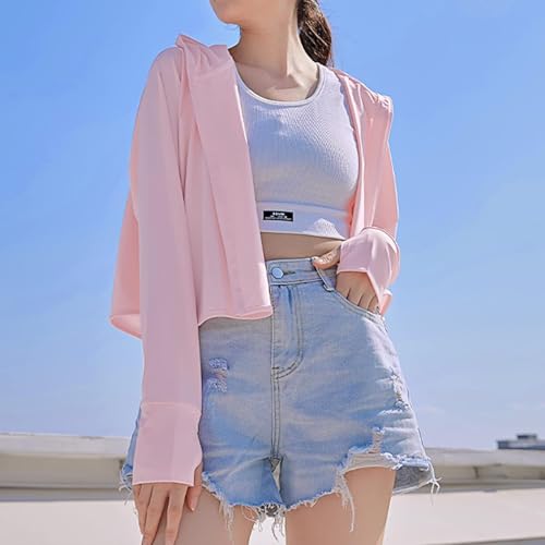 Women's Sunscreen Hoodie with Face Mask UPF 50+ - Rasikvar