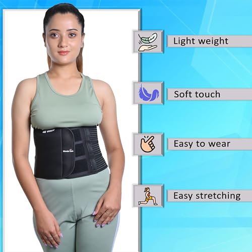 Wonder Care Abdominal & Back Support Belt for Men and Women - Size Large
