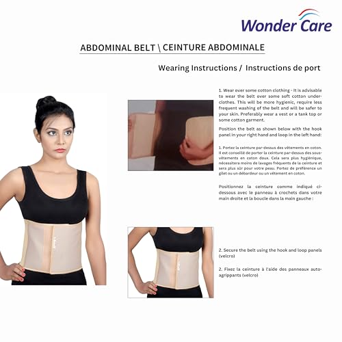Wonder Care Abdominal & Back Support Belt for Men and Women - Size Large