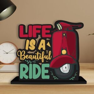Wooden Life Quote Table Decor - Artistic Vibes