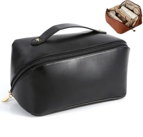 Travel Makeup Organizer Bag - Transparent PVC Cosmetic Pouch for Women and Men