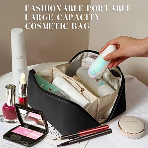 Travel Makeup Organizer Bag - Transparent PVC Cosmetic Pouch for Women and Men