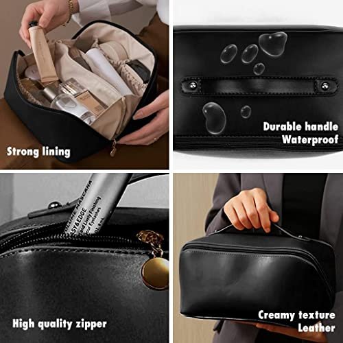 Travel Makeup Organizer Bag - Transparent PVC Cosmetic Pouch for Women and Men