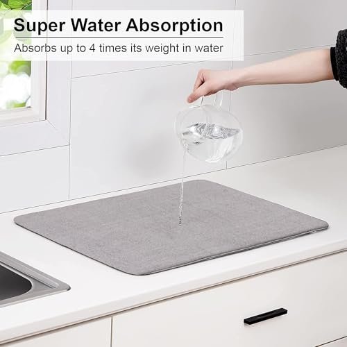 2-Pack Microfiber Dish Drying Mat Set - Image 3