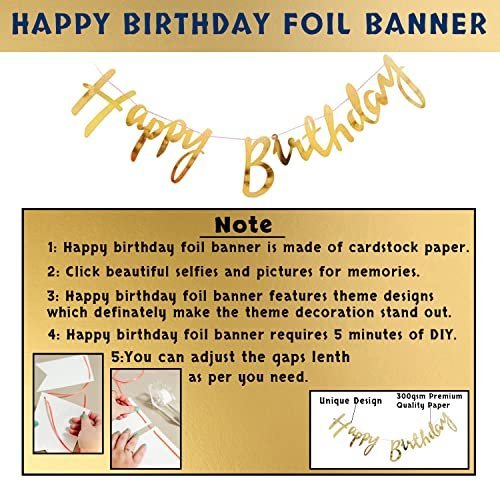 Elegant Birthday Decor Kit - 26 Pieces for Spouse, Cabana Tent with White & Gold Balloons - Image 3