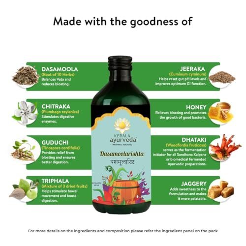 Kerala Ayurveda Dasamoolarishta - Natural Gut Health Tonic - Image 6