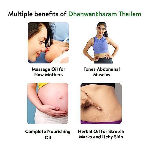 Kerala Ayurveda Dhanwantharam Thailam Massage Oil - 450ml - Image 3