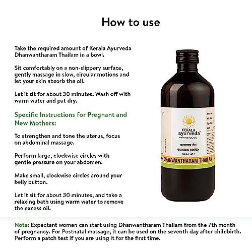Kerala Ayurveda Dhanwantharam Thailam Massage Oil - 450ml - Image 4