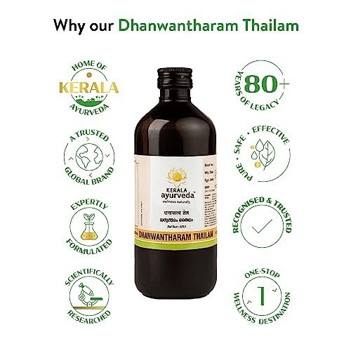 Kerala Ayurveda Dhanwantharam Thailam Massage Oil - 450ml - Image 5