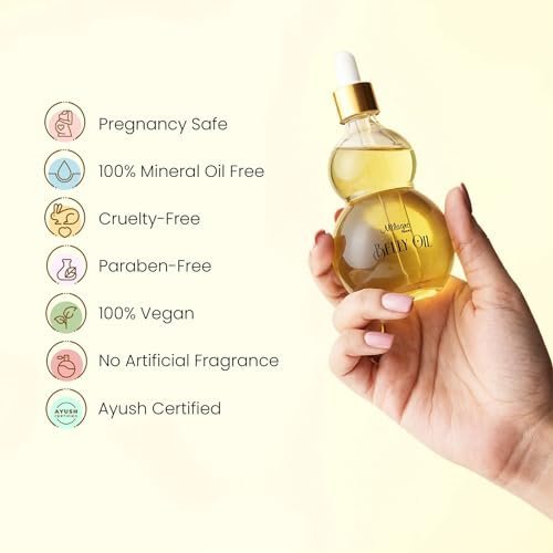 Milagro Ayurvedic Belly Oil for Stretch Marks and Scars - Image 5