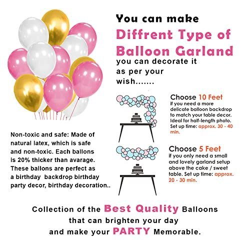 Pink Gold Birthday Decor for Girls and Women - Party Propz - Image 3