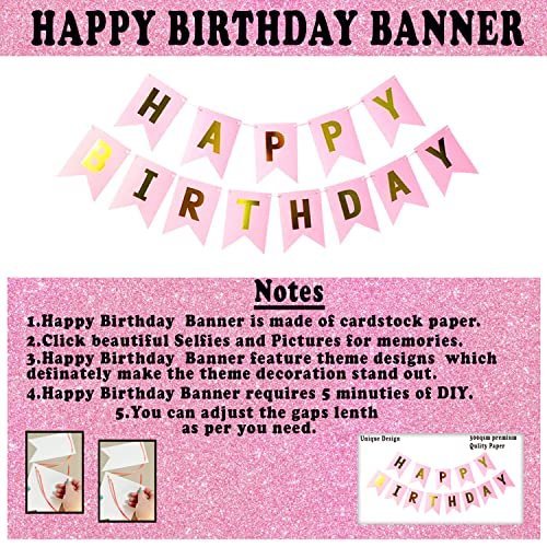 Pink Gold Birthday Decor for Girls and Women - Party Propz - Image 4
