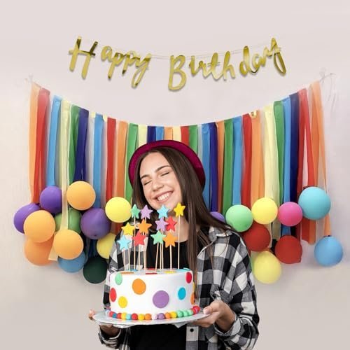 Rainbow Birthday Party Decor Set – 68 Pieces by Party Propz - Image 5