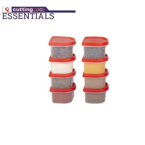 Set of 8 Oval Stackable Food Containers, BPA-Free, 250ml - Image 2