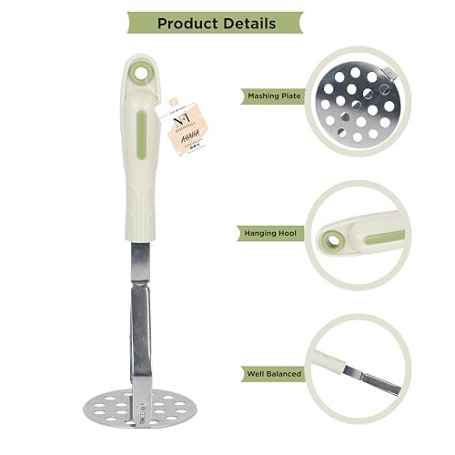 Steel Masher for Potatoes and Vegetables - NFI Essentials - Image 3