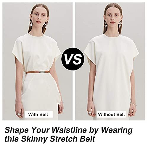 Trendy PALAY® Slim Stretch Waist Belts - Set of 2 for Women - Image 5