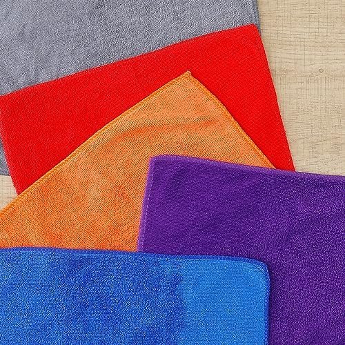 UMAI Microfiber Cleaning Cloth Set - 5 Pack, 30x20cm, GSM 340 - Image 5