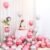 25 Pink & Silver Party Balloons by Flyloons