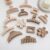 6-Pack Matte Coffee Hair Claw Clips for Women by Bakefy