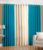 Aqua and Cream Galaxy Door Curtains – Set of 3, 7ft
