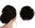 Black Messy Bun Hair Donut with Elastic Band – 1 Pack
