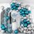 Blue and Silver Metallic Party Balloons – Pack of 25