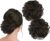 Brown Hair Accessories Set: Juda Hair Buns, Bun Extension, & Scrunchies (2-Pack) for Women