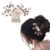 Chic Hair Accessories for Women and Girls: Artificial Flowers & Crystal Pearls Bun Juda Brooch